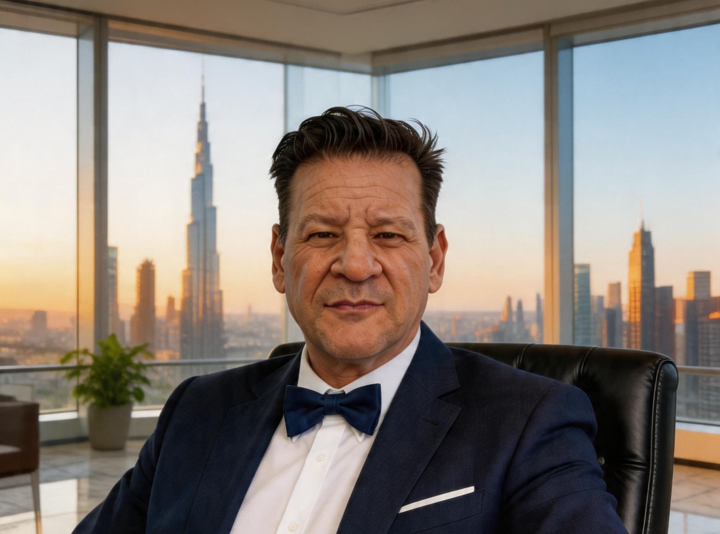 Retrato ejecutivo del Dr. Alejandro Canonero en Dubai