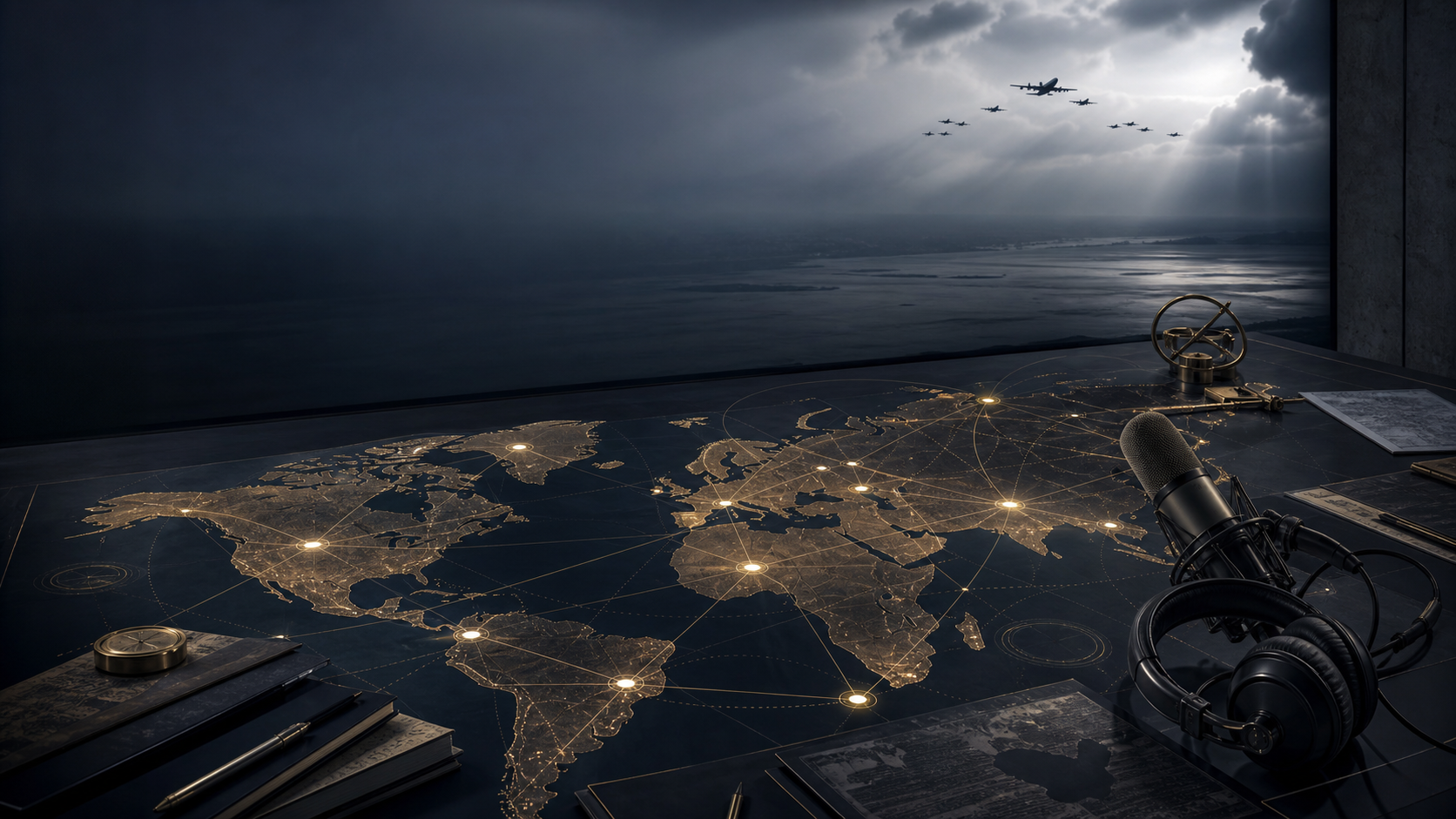 A command centre showing connected AI, cloud, and market operations
